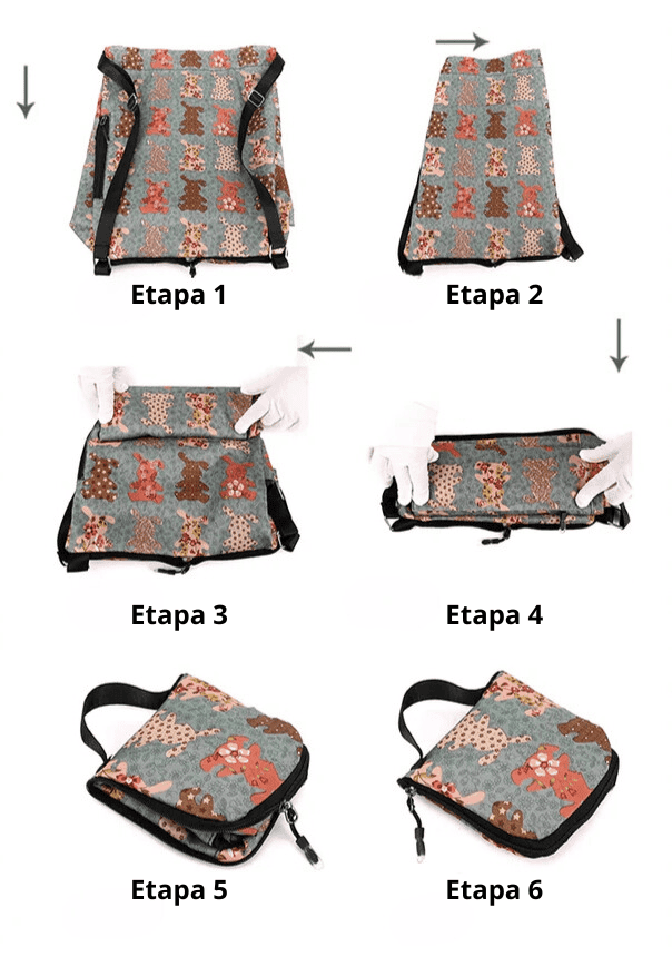 PackGo Dobrável - Mochila Esportiva e de Viagem com Grande Capacidade