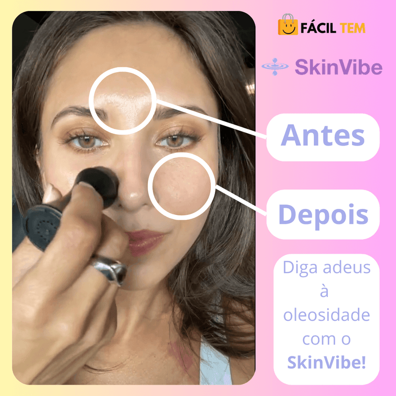 SkinVibe – Rolo Removedor de Oleosidade e Impurezas