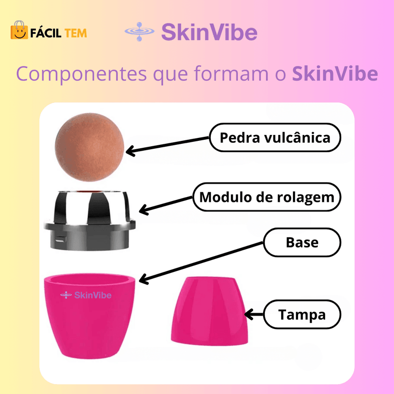 SkinVibe – Rolo Removedor de Oleosidade e Impurezas