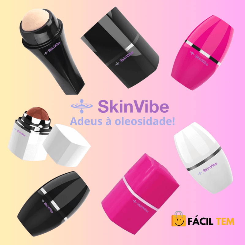 SkinVibe – Rolo Removedor de Oleosidade e Impurezas