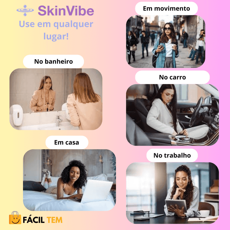 SkinVibe – Rolo Removedor de Oleosidade e Impurezas